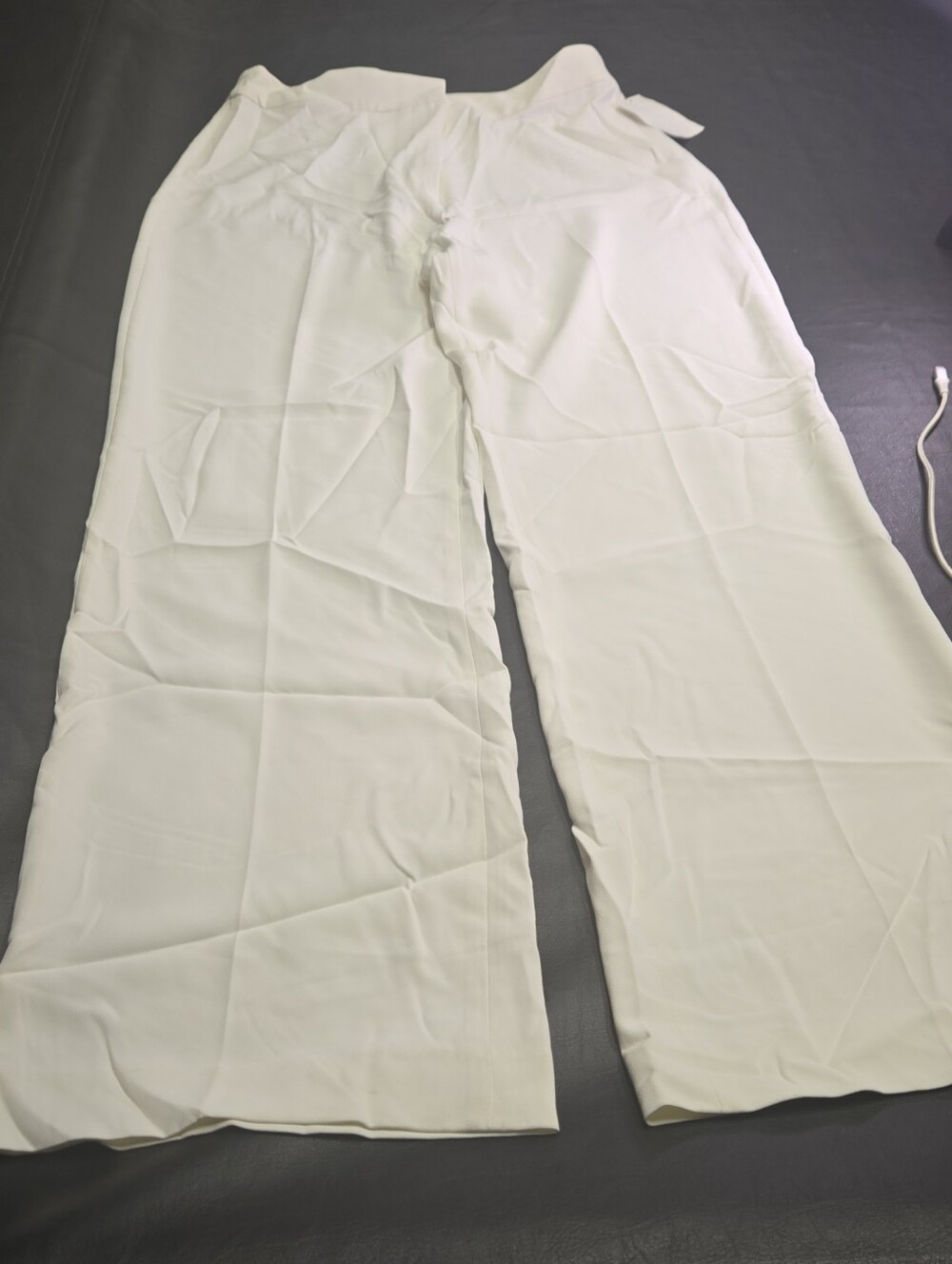 H&M Cream Wide-Leg Pants